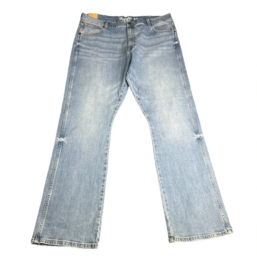 Wrangler Retro Slim Boot Jeans Mens 40x34 Light Wash Stretch Denim WLT20LW NWT